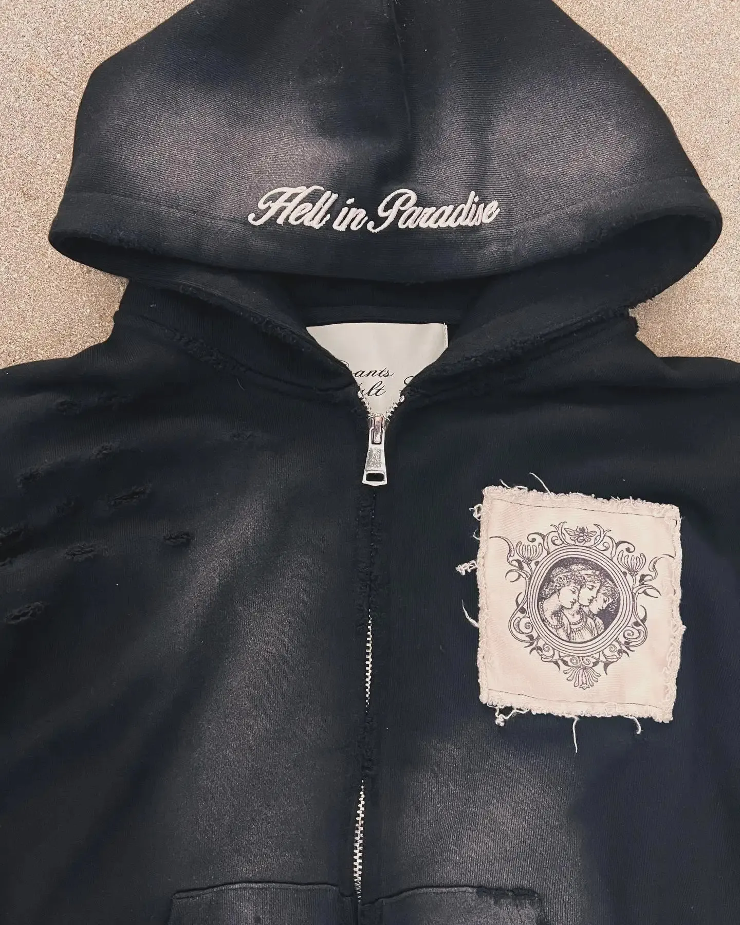 Hell In Paradise Street Retro Gothic Style Zip Up From Tubi01