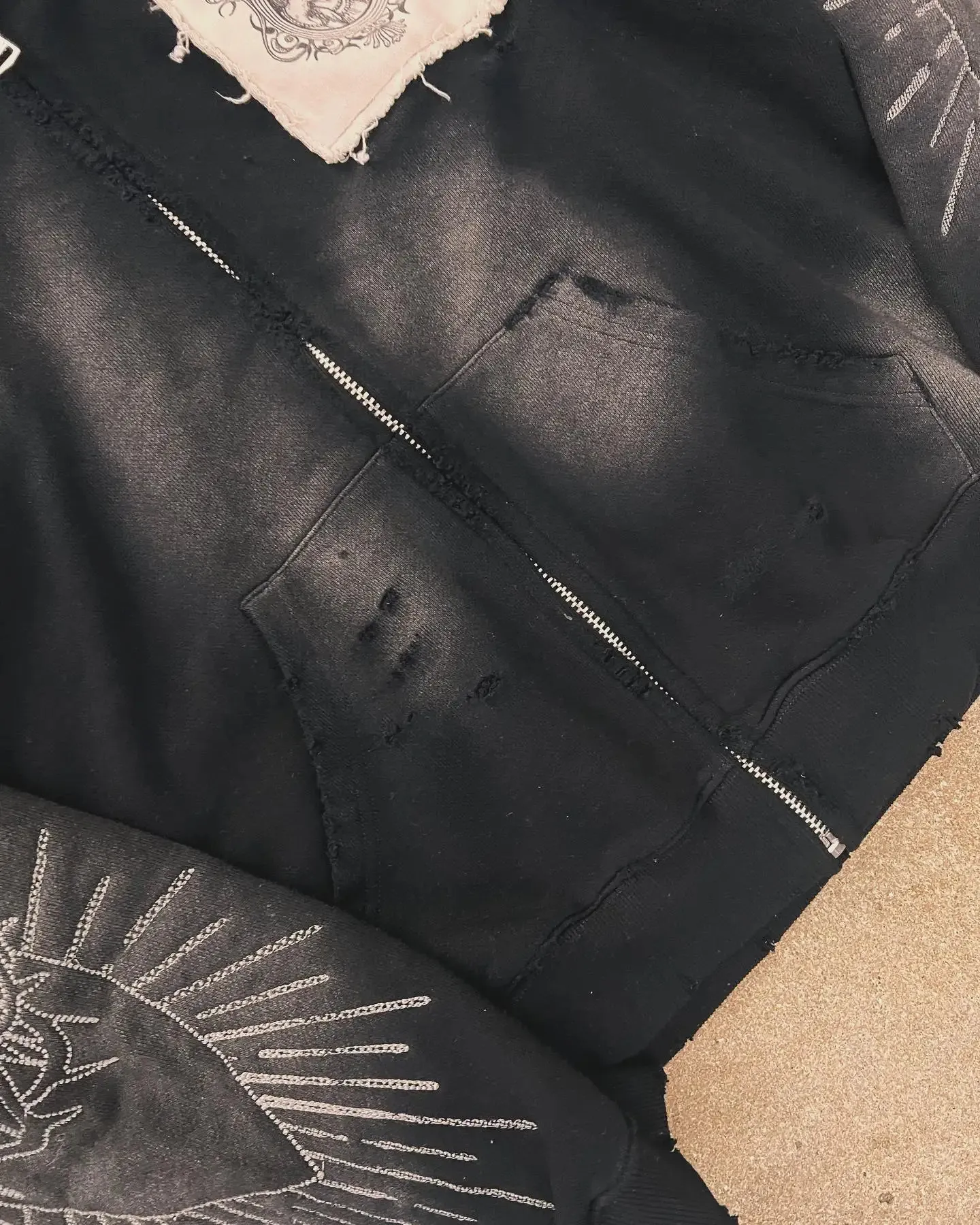 Hell In Paradise Street Retro Gothic Style Zip Up From Tubi01