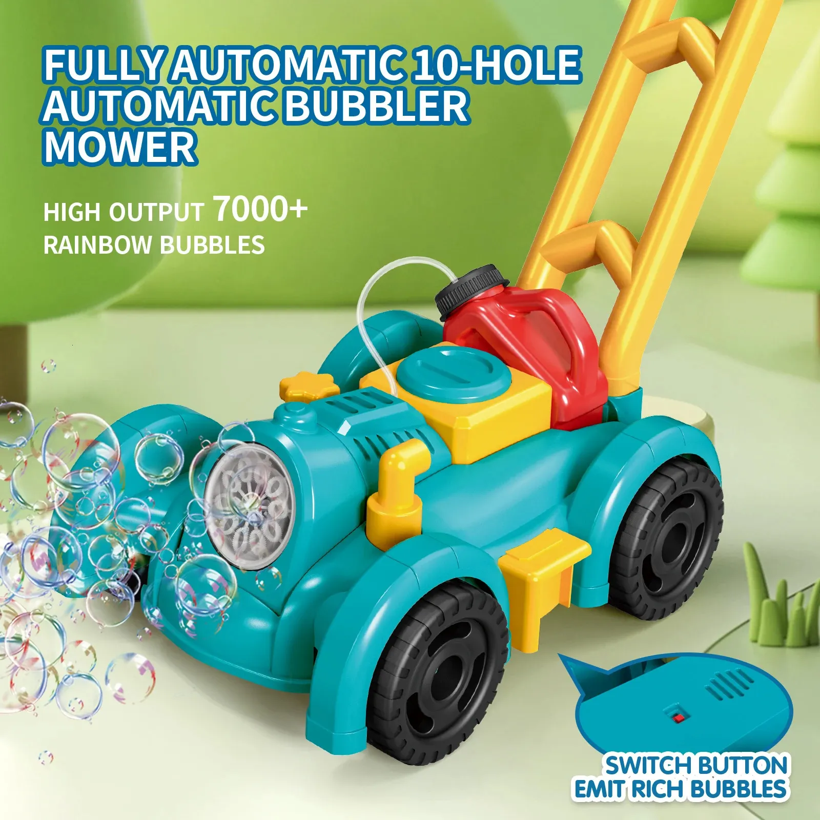 ZHHGOO Tondeuse à Bulles Enfant, Machine à Bulles Automatique, Jouets D