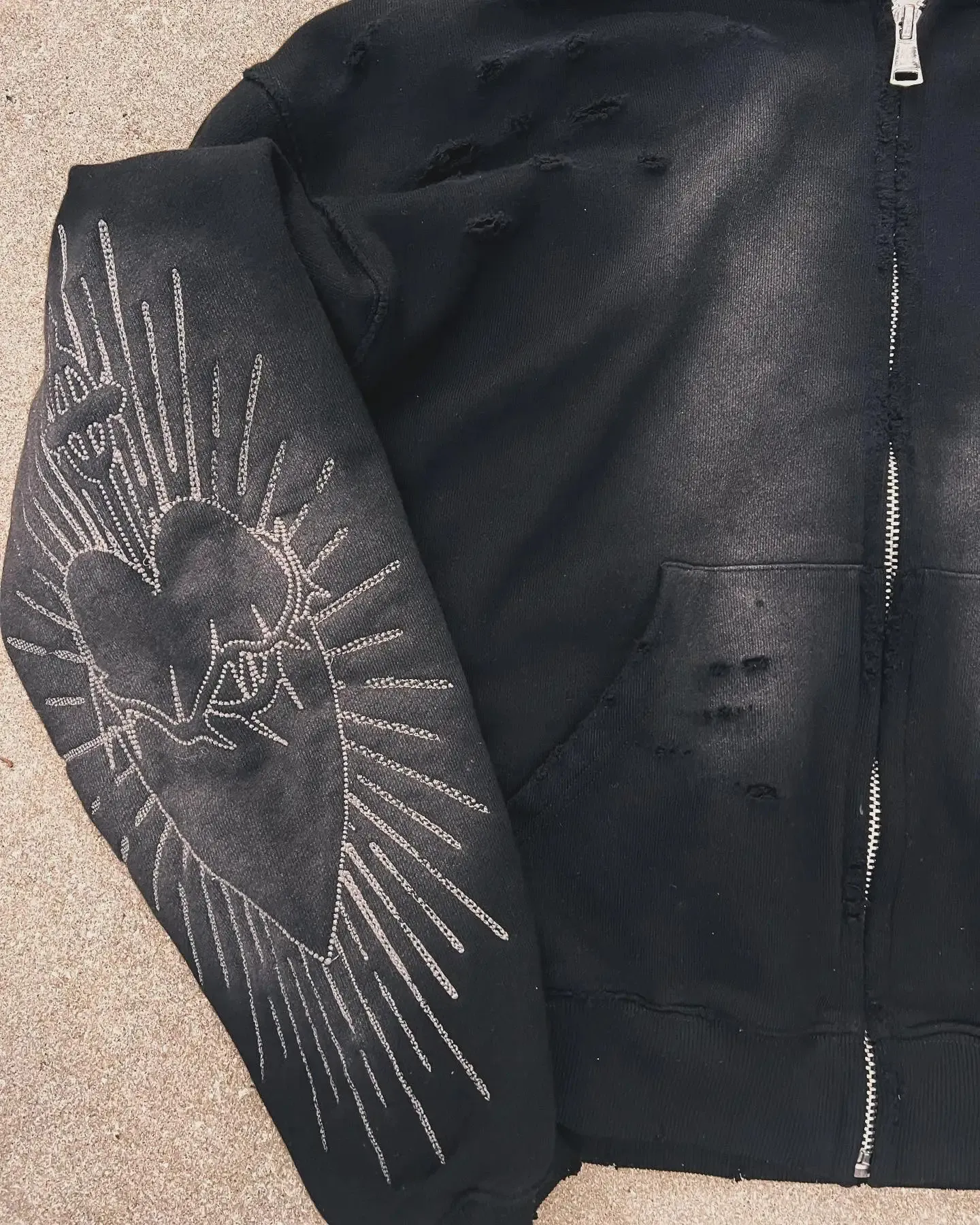 Hell In Paradise Street Retro Gothic Style Zip Up From Tubi01