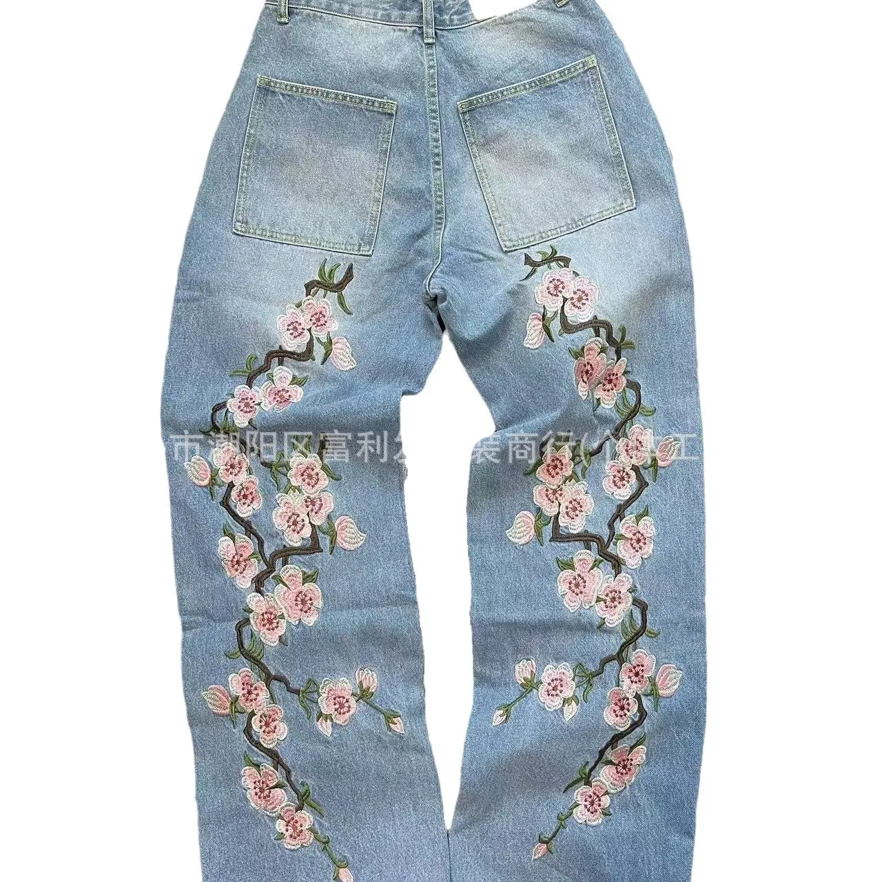 パンツ 'CHERRY BLOSSOM' DENIM PANTS CHERRY BLOSSOM 'OVERGROWTH