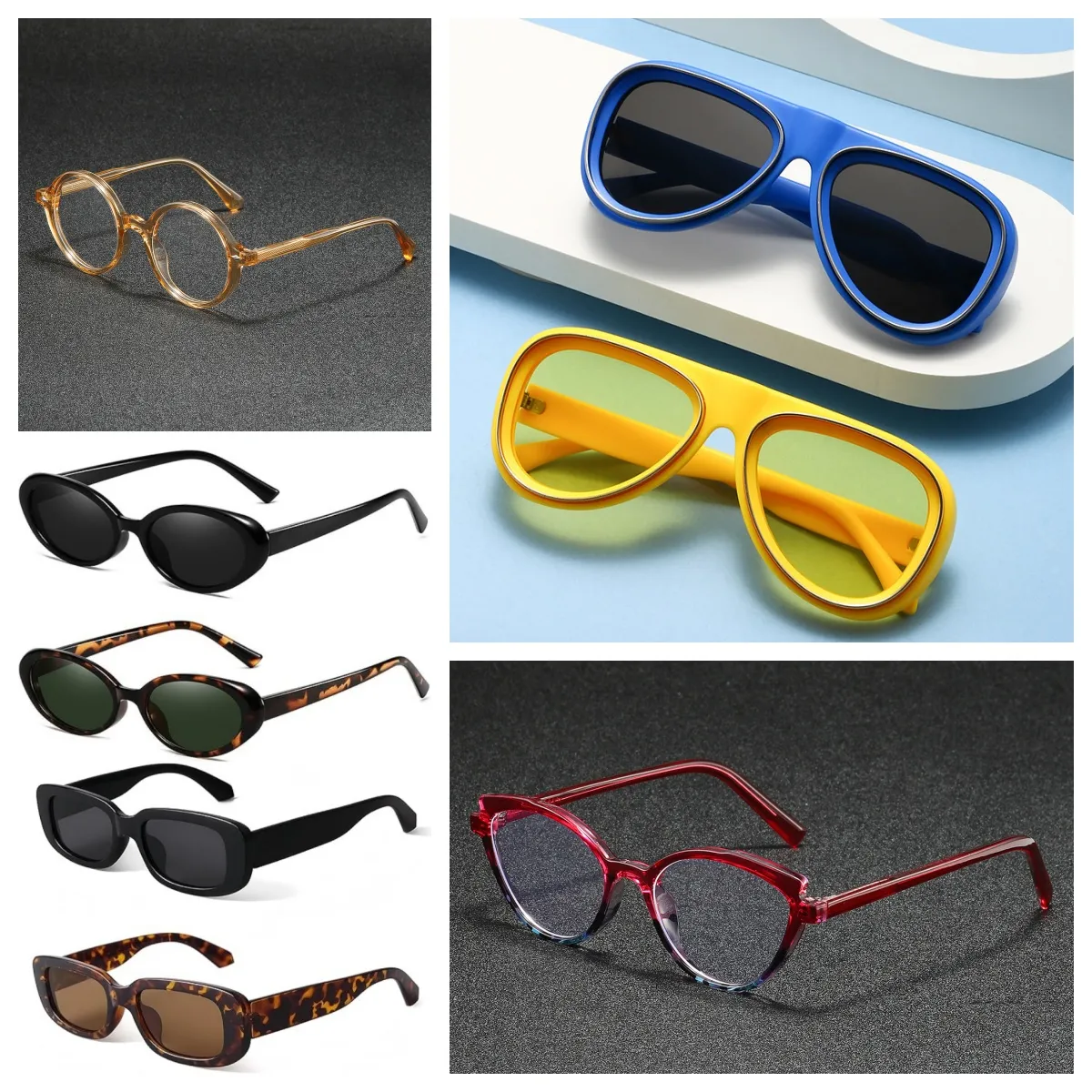 Designer sunglasses classic luxury gold letter temples fashion sunglasses outdoor beach leisure travel driving high quality sunglasses with Case
