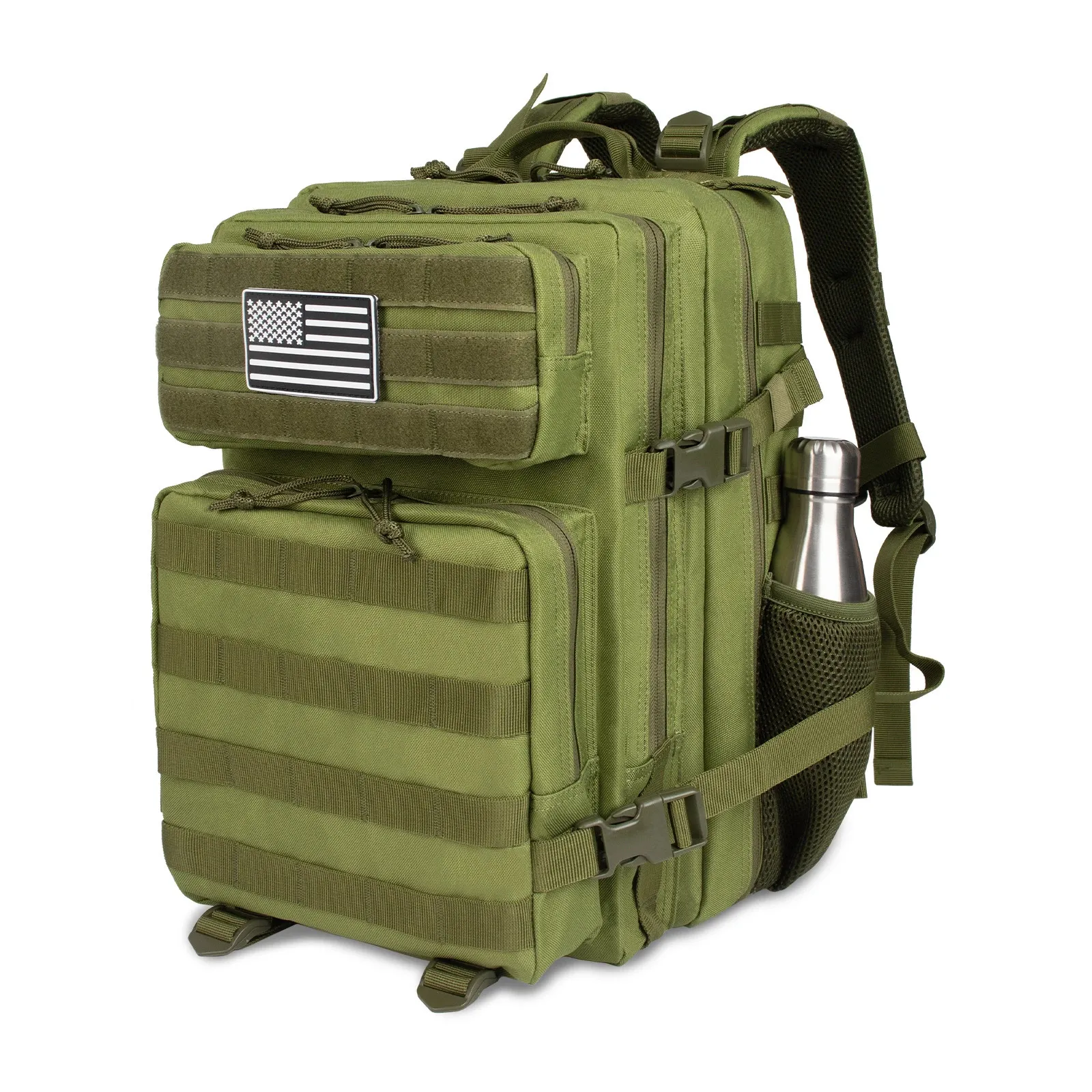Ship From US 35l Tactical BackPack For Men Highland Assault Big Army Pack 3 Day Long Bug Out Back With Water Cut Outdoor_voghion.com