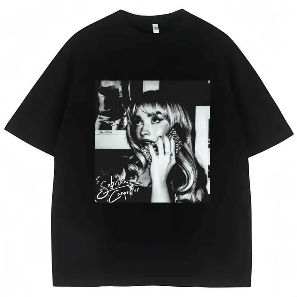 Sabrina Carpenter特大Tシャツ ショートN SWTツアー コットン を
