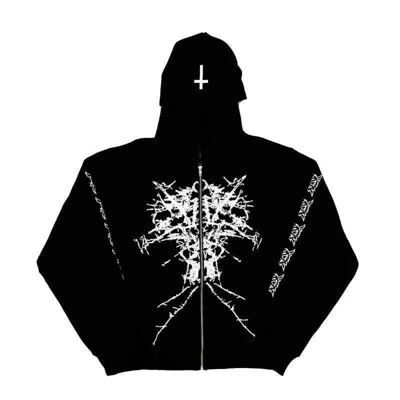 Ken Carson A Great Chaos Tour Zipper Hoodie Jacket Sport Acetate