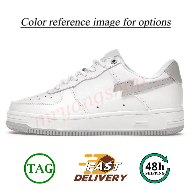 2024 SK8 Designer Casual Shoes Low for men Sneakers Patent Leather Black White Blue Camouflage Skateboarding jogging Sports Star Trainer Shark spot Bapestasss shoe