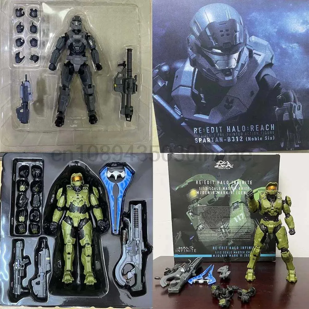 Ahorra a lo Grande en Compras al por Mayor de Halo Infinite Maestro Master  Mjolnir Mk Vi Re Edit Halo Reach Spartan B312 Noble Seis Figuras De Seis