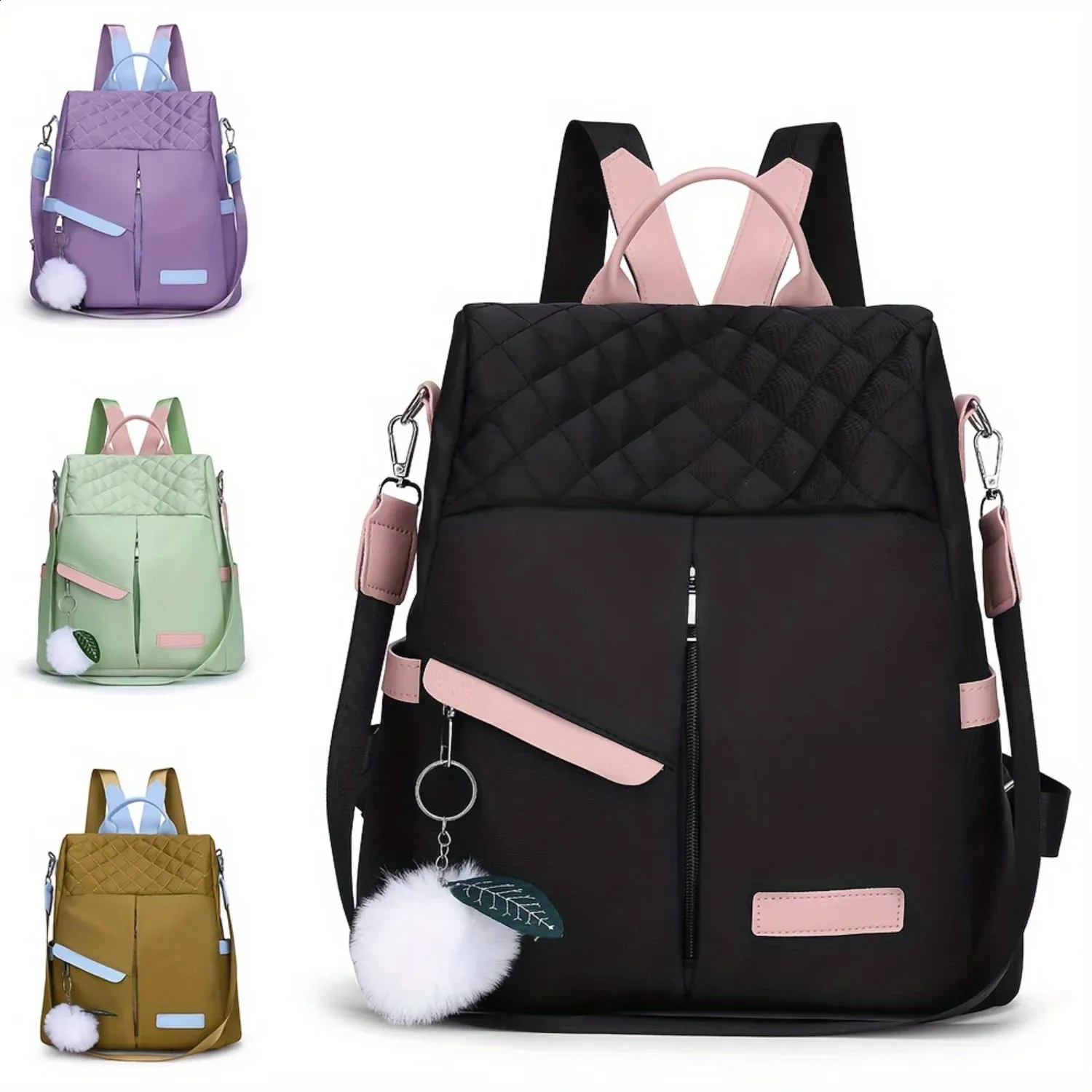 Ship From US Casual Oxford Cloth Backpacks ... From  display picture 1