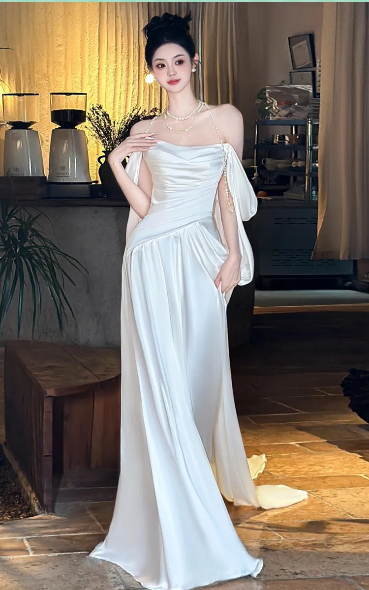 White Formal Dress Womens White Cocktail Dresses White Sequin