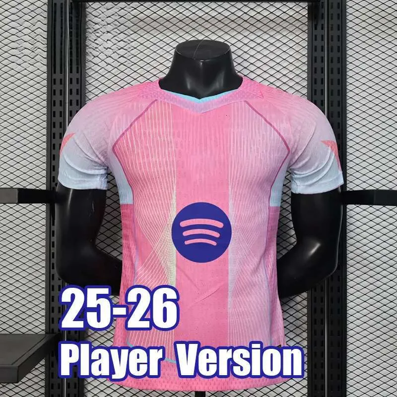 Camiseta Maglia Barca Rosa Barcelona Soccer Jersey 2025 Training