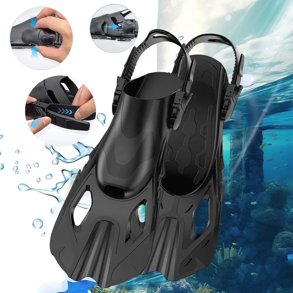 Cinghia Porta Pinne Da Sub Leggera In Nylon – Con Fibbia A Sgancio Rapido, Per Snorkeling, Apnea, Pesca, 3 Colori - 3