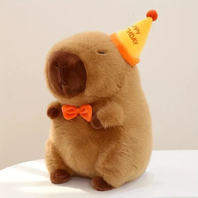 Simpatici animali di peluche Capibara peluche con zaino tartaruga di simulazione Capibara peluche