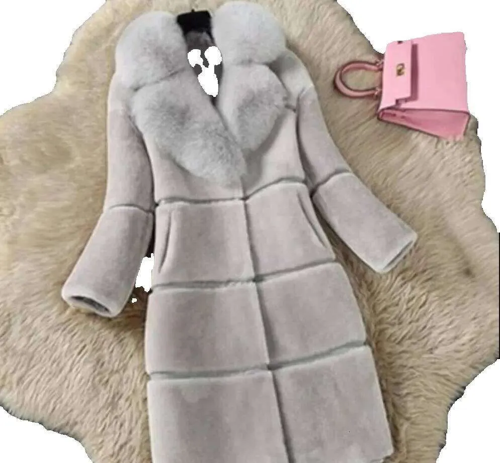 Giacche In Finto Cappotti Più 5xl Donne Inverno Fitta Giacca Lunga - Main Image