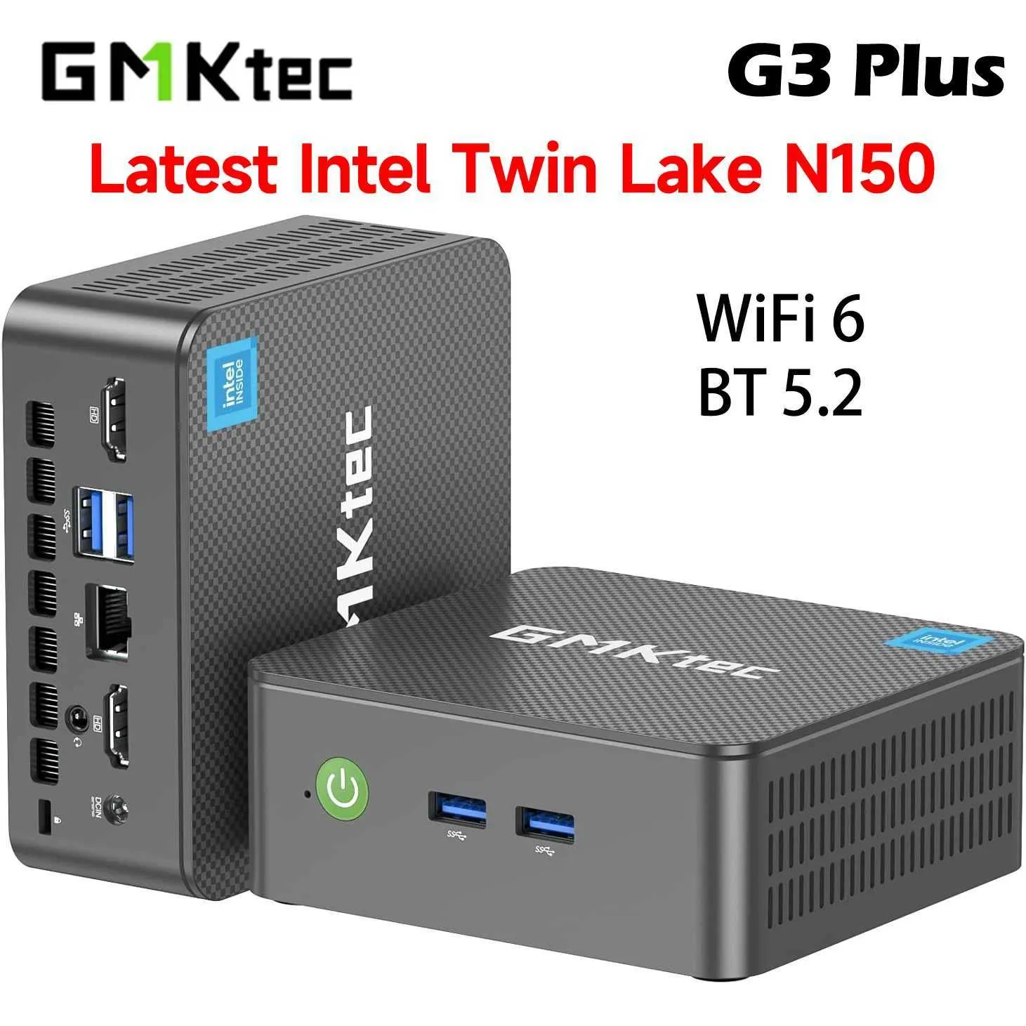 GMKtec G3 Plus Latest Twin Lake N150 Mini PC DDR4... 