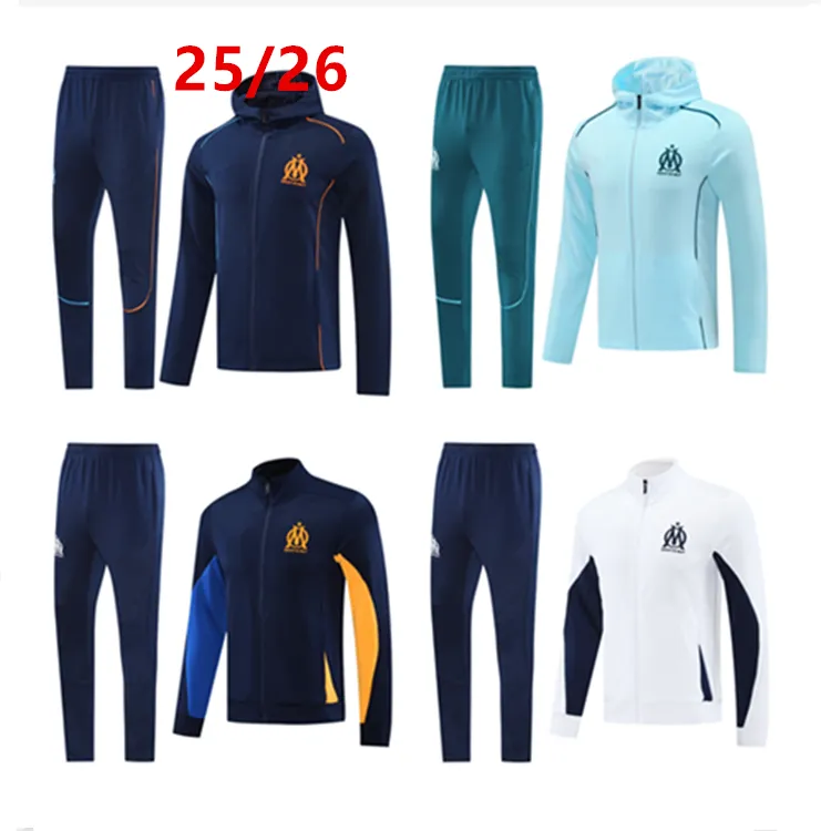 MarseillesA Long Zipper Us Soccer Training Jacket Set 25/26