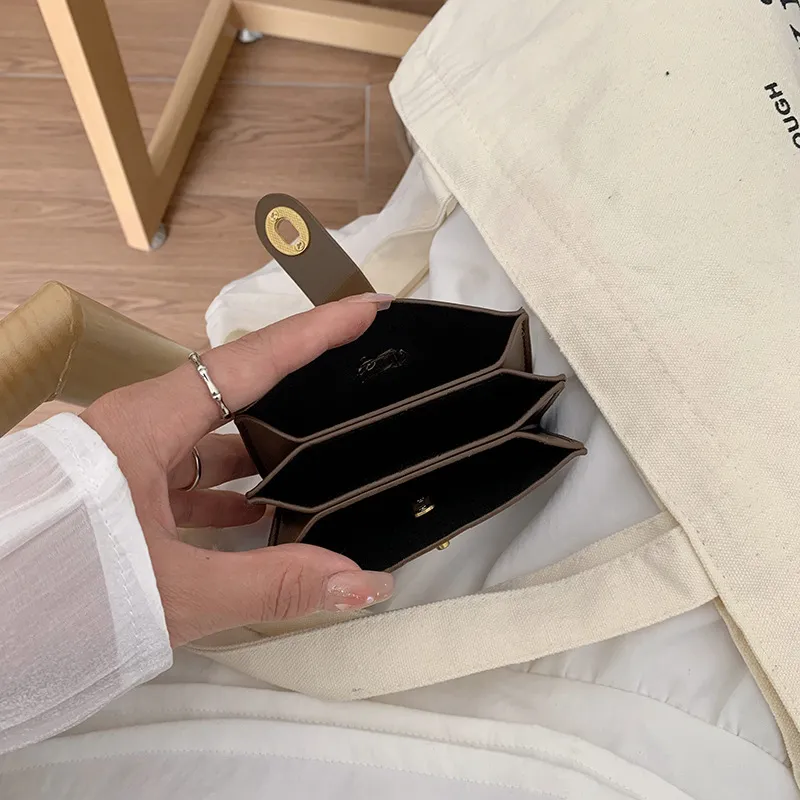 Cartera Larga Para Mujer Para Billetes Y Monedas, Con Cadena