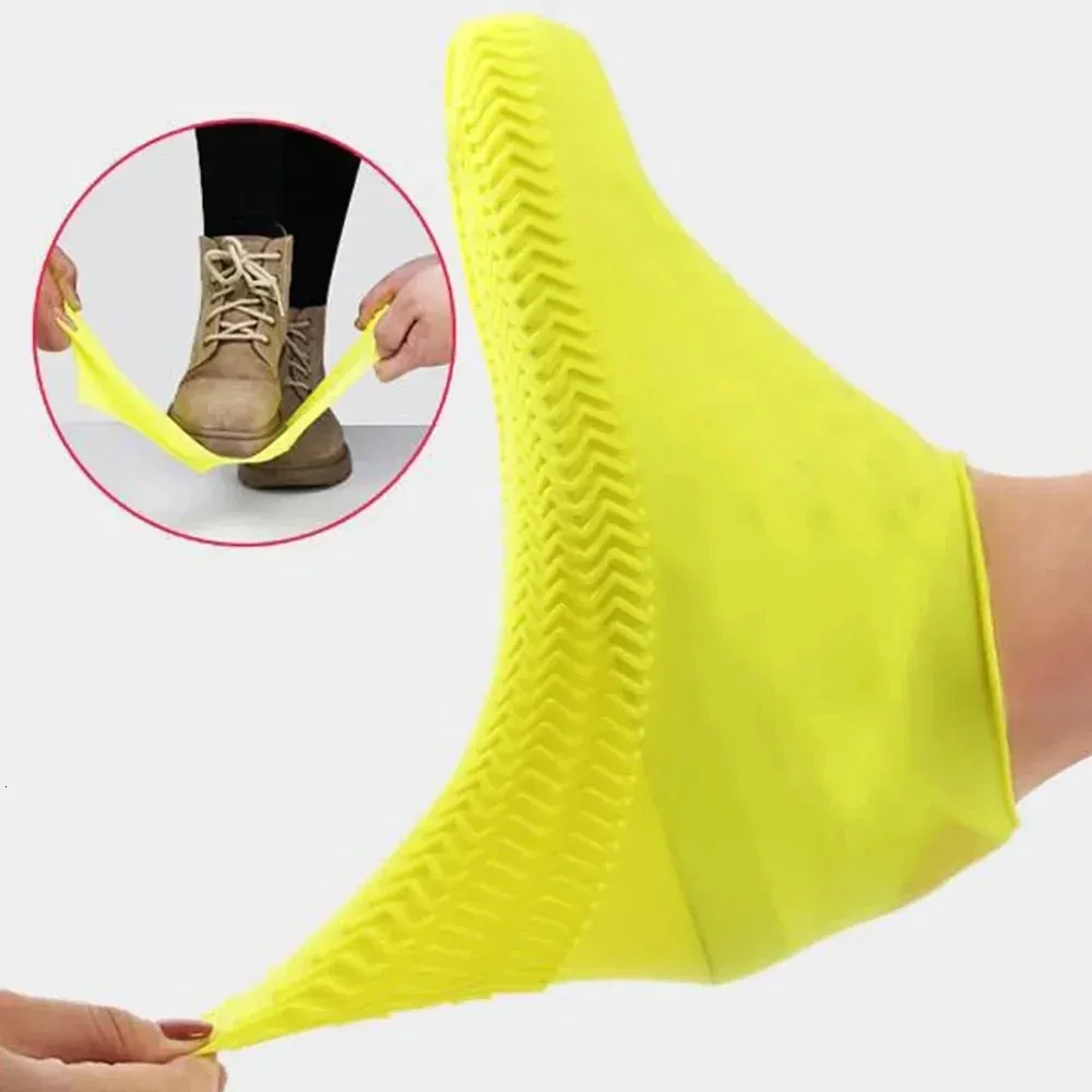 Waterproof Shoe Covers For Rain Protection Durable Rain Boots Gear_voghion.com