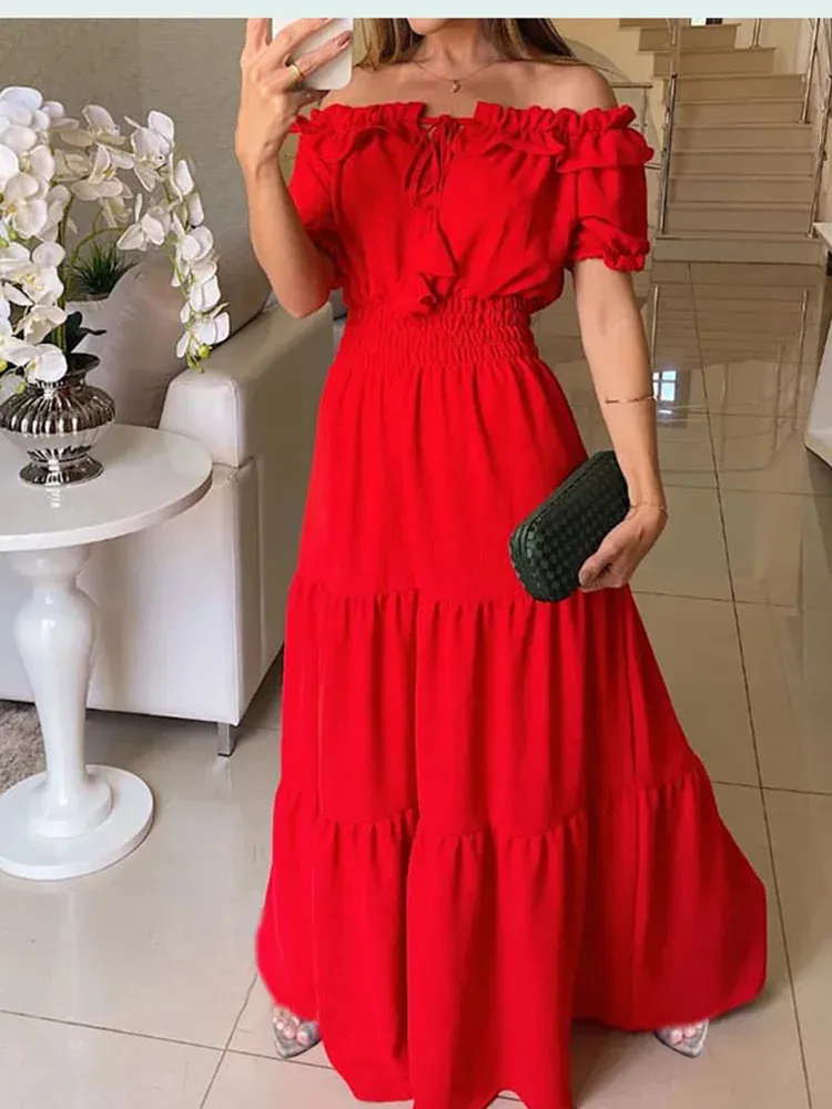 slim fit dress slacks Rareism Women's Ravoli Red Polyester Overlap Neck Floral Print Extende
