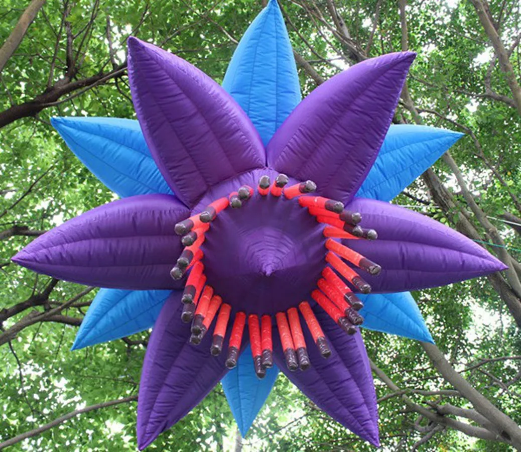 Illuminated Inflatable Flower Decorations: Hanging LED Blossom For ...