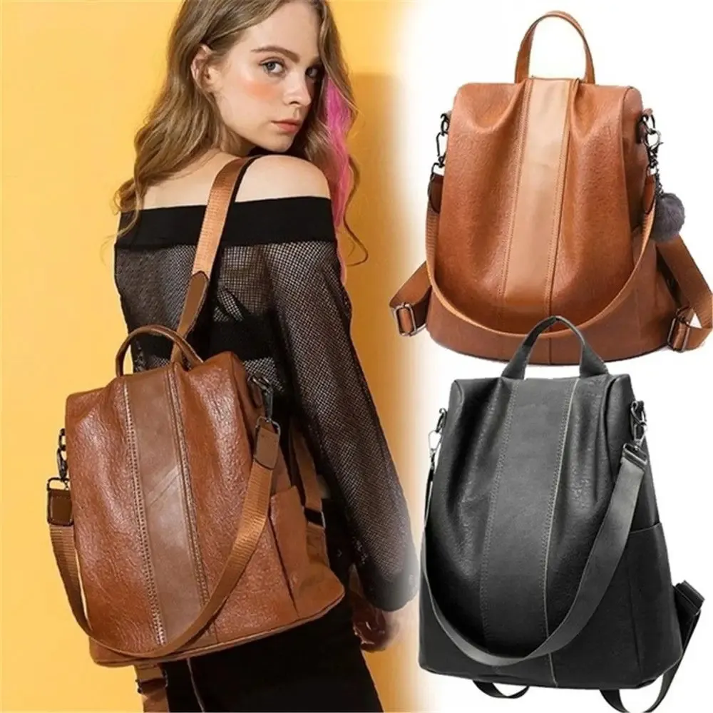 Anti Theft Backpack Casual Daypack Outdoor Female Rucksack Women Shoulder Travel Multi Function Bags 250526_voghion.com