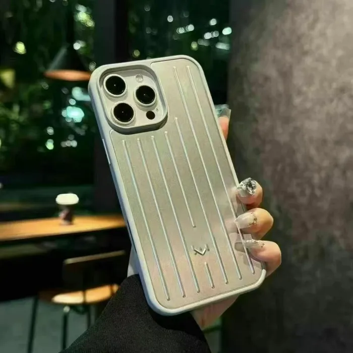 Luxury Aluminum Alloy Suitcase Cell Phone Cases for IPhone 16 Pro Max 16 15promax 14 13 Shockproof Anti-dropping Big Hole Men Women All Protection mobile Phonecase