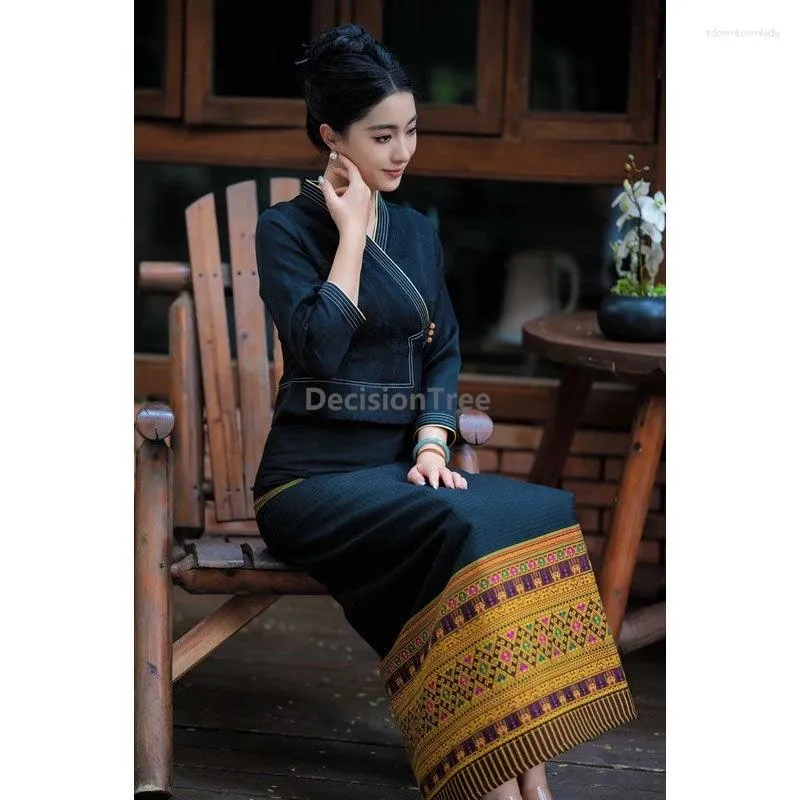 casual thai dress Stunning purple Thai DressI Thai/Laos DressI Handwoven I Temple Dress| Asian Dress| Mother of bride| Waist up to34"(DDP)