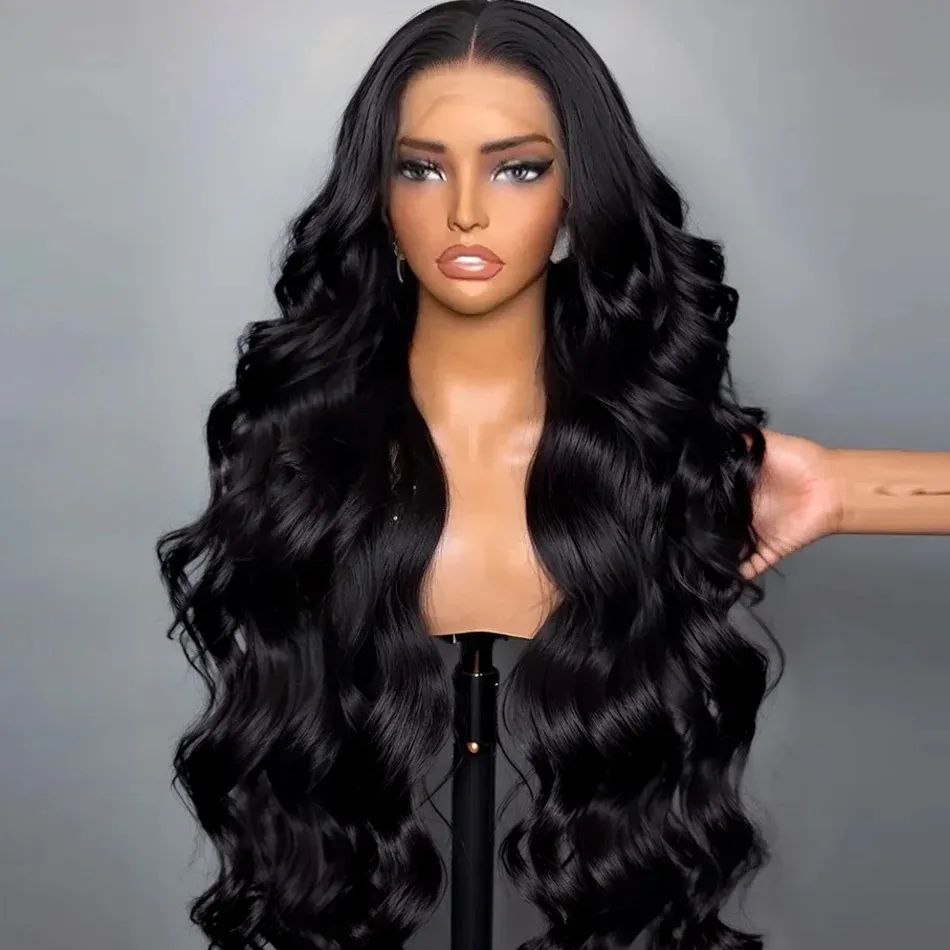 30 Inch Brazilian Human Hair Wig 13x6 HD Lace Front Glueless Deep Wave Glueless HD Lace Wig Deep Wave Human Hair Wigs 13x4 Lace  main image 3