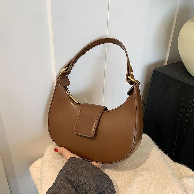 Groß sparen beim Kauf von Mode Frauen Leder Schulterhandtaschen Luxusbeutel  Damen Designer Taschen Leder Umhängetasche Einfacher Glattes Leder Bolso