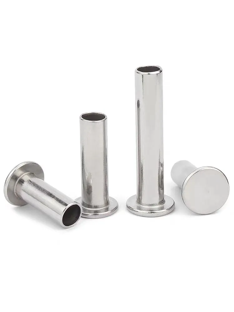 304 Stainless Steel Flat Head Semi Hollow Rivet, GB875, M8 - Quality ...