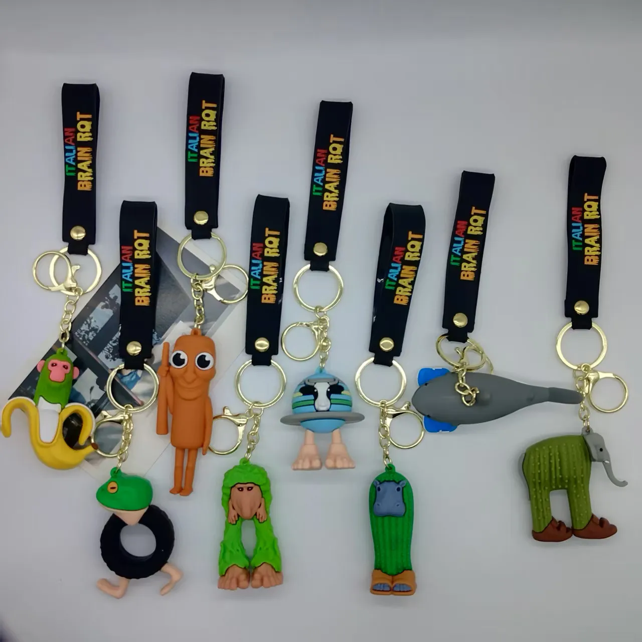Italian Brainrot Animals Keychains Tung Tung Sahur Tralalero Tralala Trr Trr Patapim Doll Keyrings Bags Decor Pendant Key Chains Du 0,79 € | DHgate