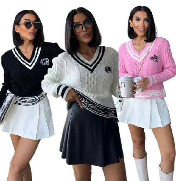 Sweaters De Mujeres Casuales Caídas De Tejido De Moda 2024 De Moda