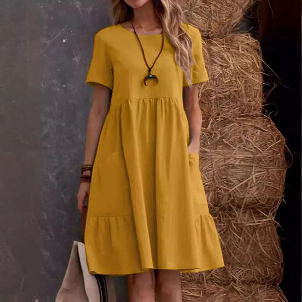 chinese dress ladies Women Linen Dresses,Gray Blue Linen Dress For Women,Casual Loose V Neck  Summer Dress Uk Lightweight Tunic With Pockets Holiday Outfit,Ladies Short  Sleeve Sundress,Temu Products UK, army green, 3XL : Amazon.se: Fashion main image 1