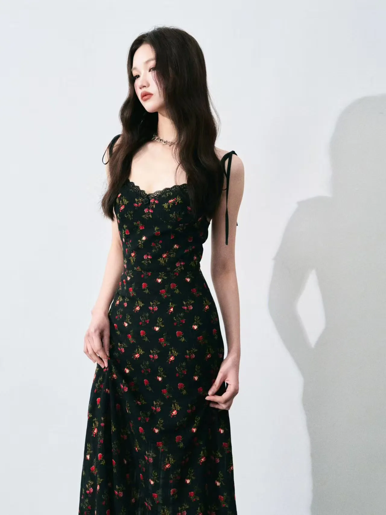 Black French Style Retro Floral Lace Strawberry Dress... From Trendripple,  $138.7 | DHgate.Com
