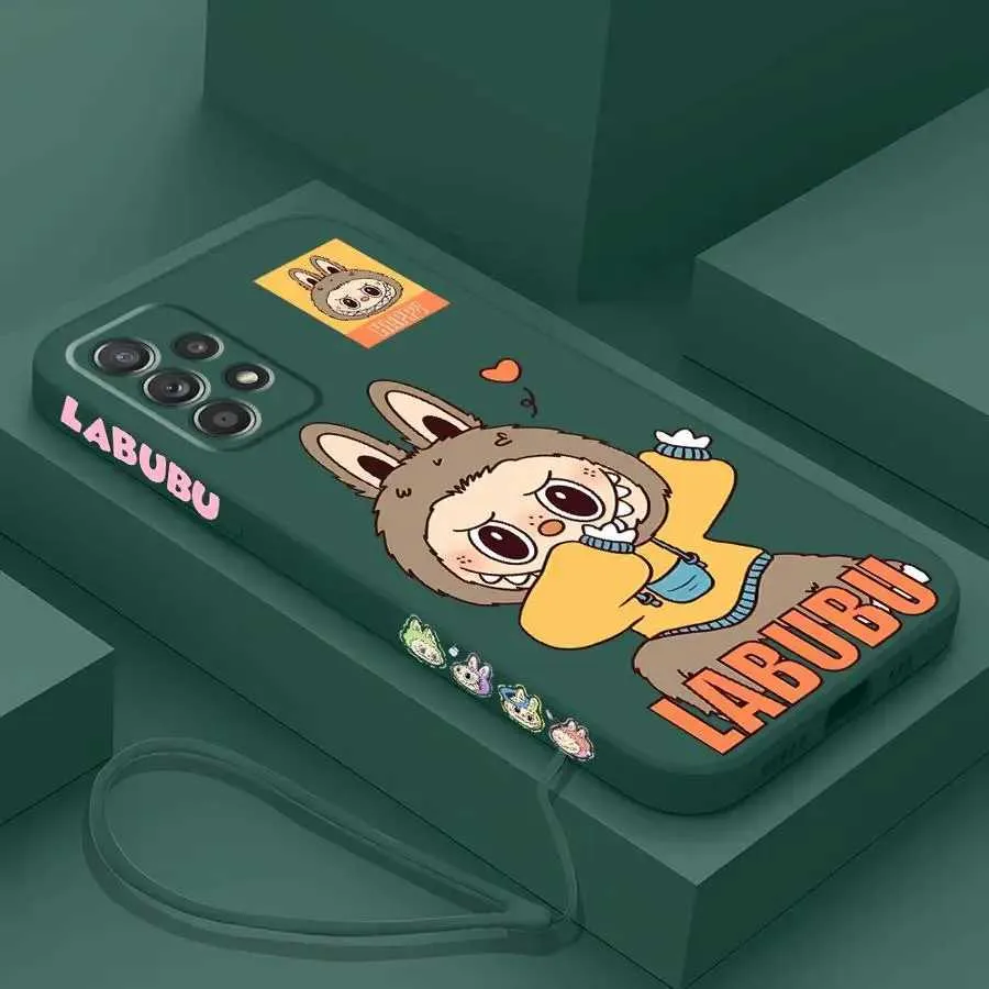Se Cartoon Labubu Handyhlle aus TPU fr Samsung Galaxy A11 A12 A13 A14  A15 A16 A23 A25 A33 A34 A42 A53 A52s A54 robust pflegeleicht Geschenkidee