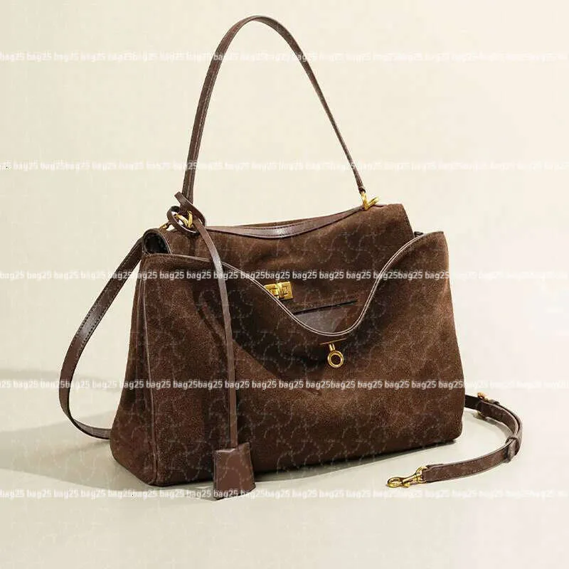 Genuine Leather Suede Women's Maxi Shoulder Bag main image 0