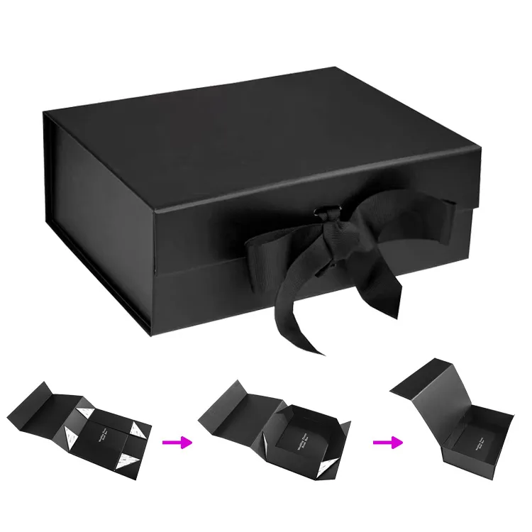 Custom HOT Luxury Magnetic Gift Box Packaging Ribbon Handle Folding custom-hot-luxury-magnetic-gift-box-packaging-ribbon-handle-folding