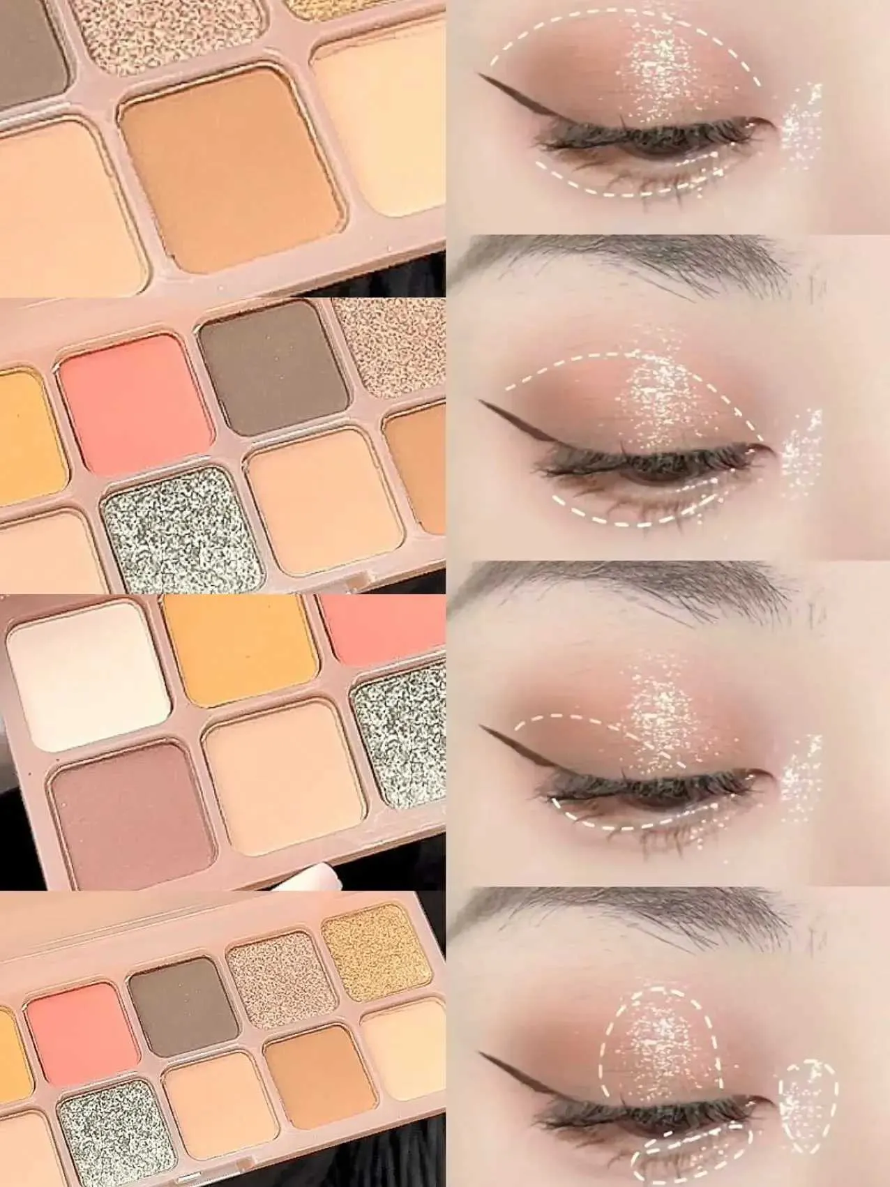 Nieuw 2 Kleuren Oogschaduwpalet Oranje Bruin Roze Glitter Parelse  Oogschaduwpalet Glanzende Oogschaduw Langdurige Ogen Vormen W250605 Van  7,99 € | DHgate, image size:1276x1702