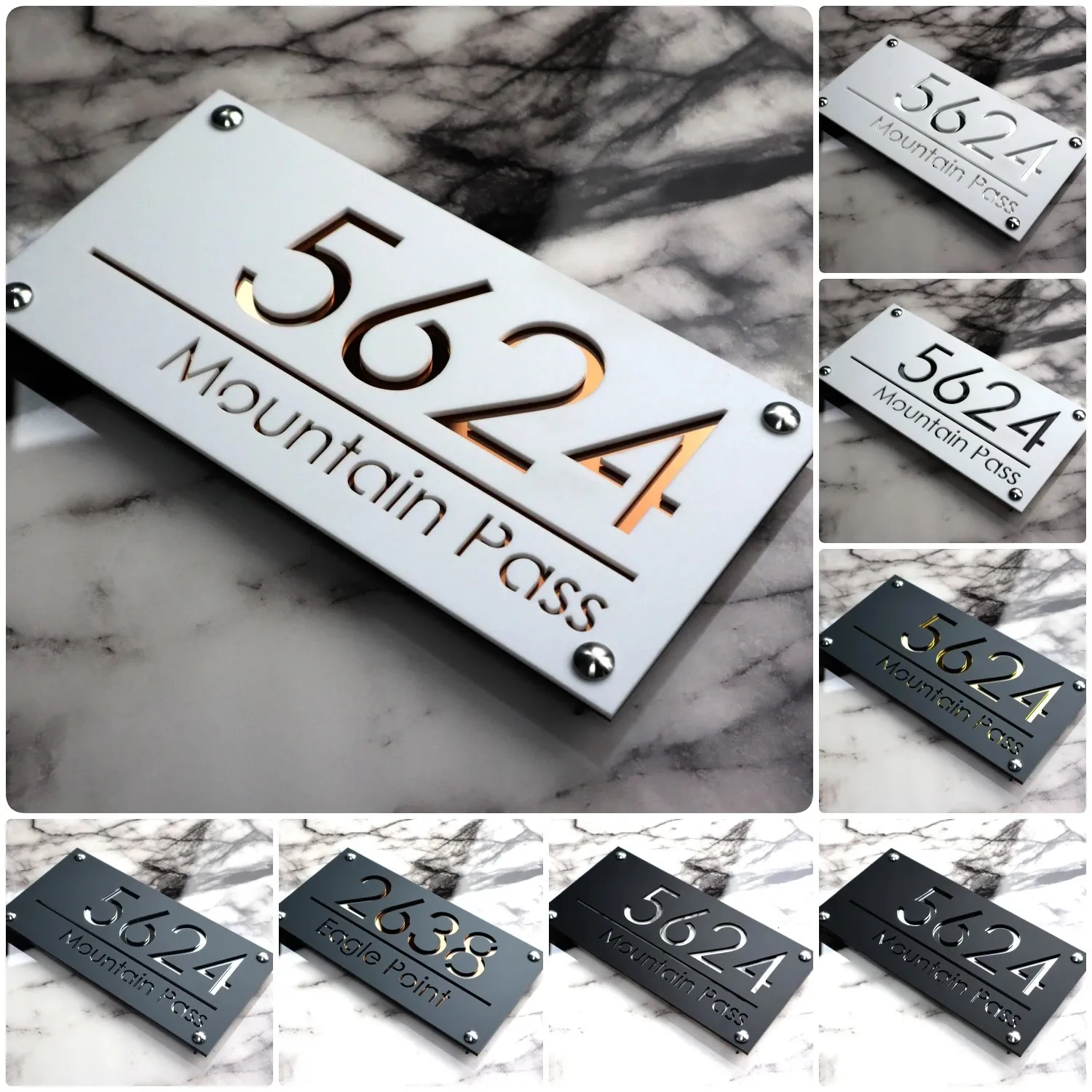 Custom 3D Suspended Laser Cut Acrylic House Wall Hardened Plaque For ...
