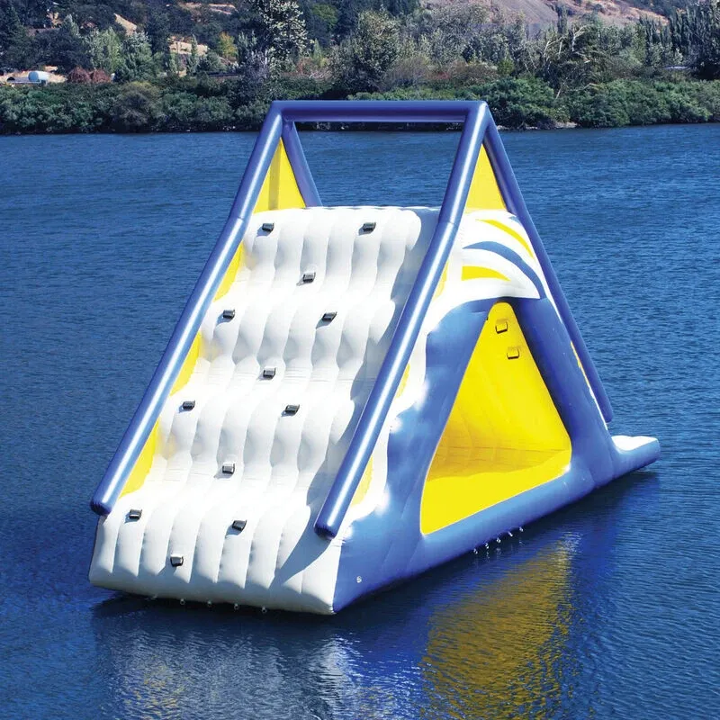 Save Big on Bulk Triple Water Slide Inflatable Large Inflatable Floating  Island Triangle Water Slide And Trampoline For Lake Fun, Premium PVC  Material