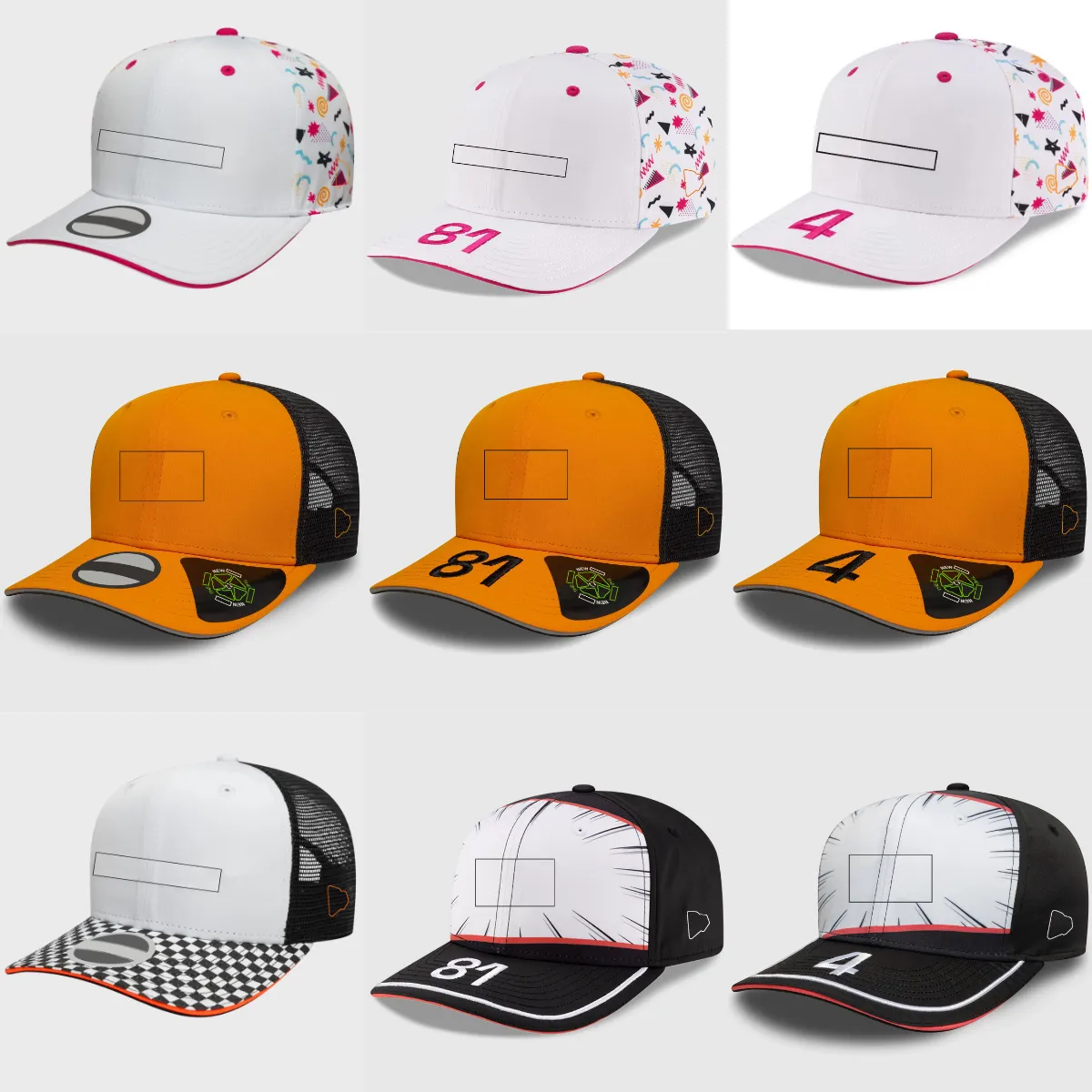 F1 Driver Racing Cap 2025 Formula 1 Team Baseball Cap Race Sport Curved ...