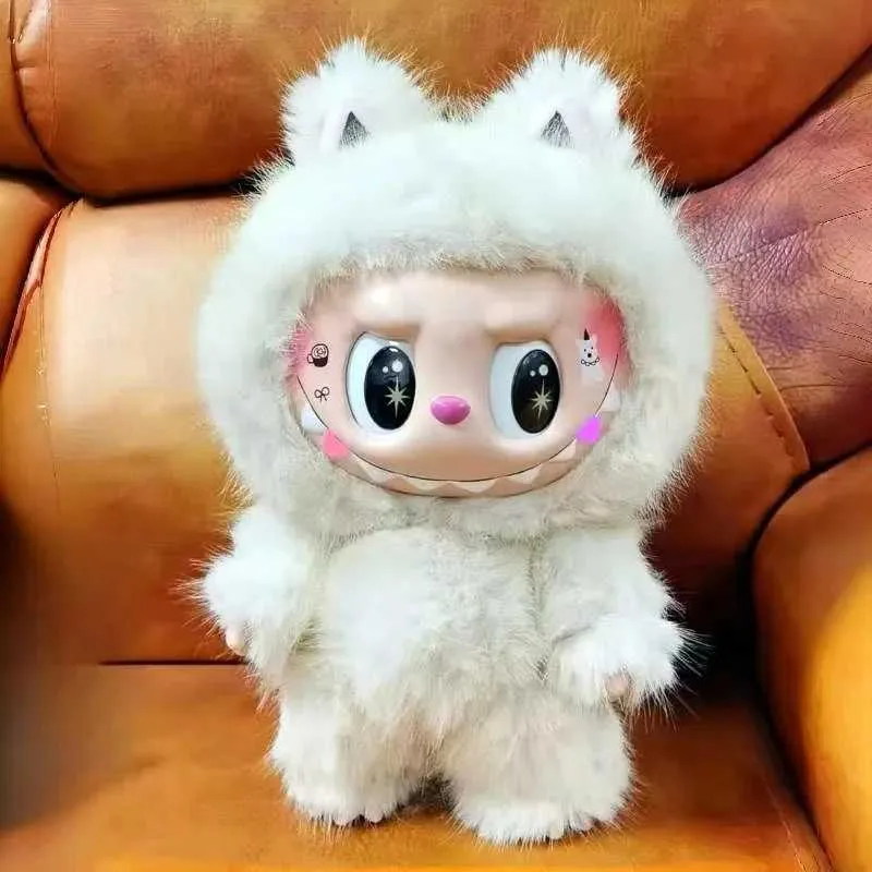 Zimomo Angel Change Monster Labubu Series Vinyl Doll - 38cm White