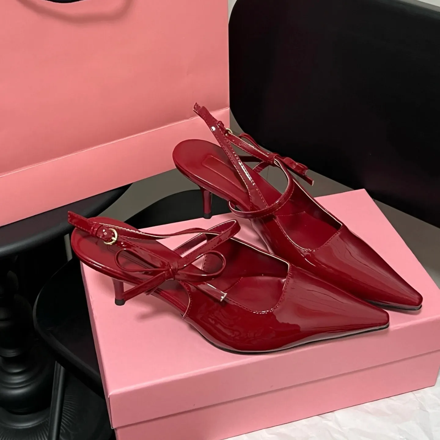 ladies dress shoes with red soles Pandaie Women's Lace up Loafers Comfortable Chunky Slip on Dress Shoes Platform Lug Sole Office Business Work Oxfords Shoes Red 8
