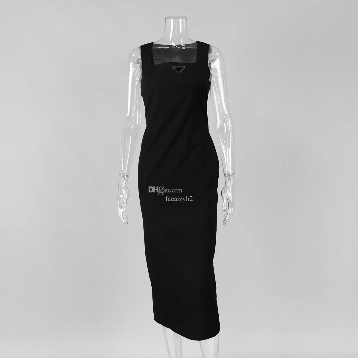 chinese dress ladies Long A-Line Prom Dress with Empire Waist Black / 3XLarge main image 1