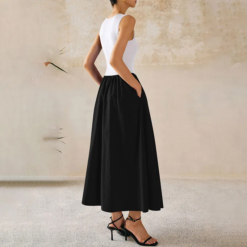Designer Casual Summer Dress Women Round Neck Long Sleeve Irregular Pleated  Midi Dress from Dhgate Basic & Casual Dresses