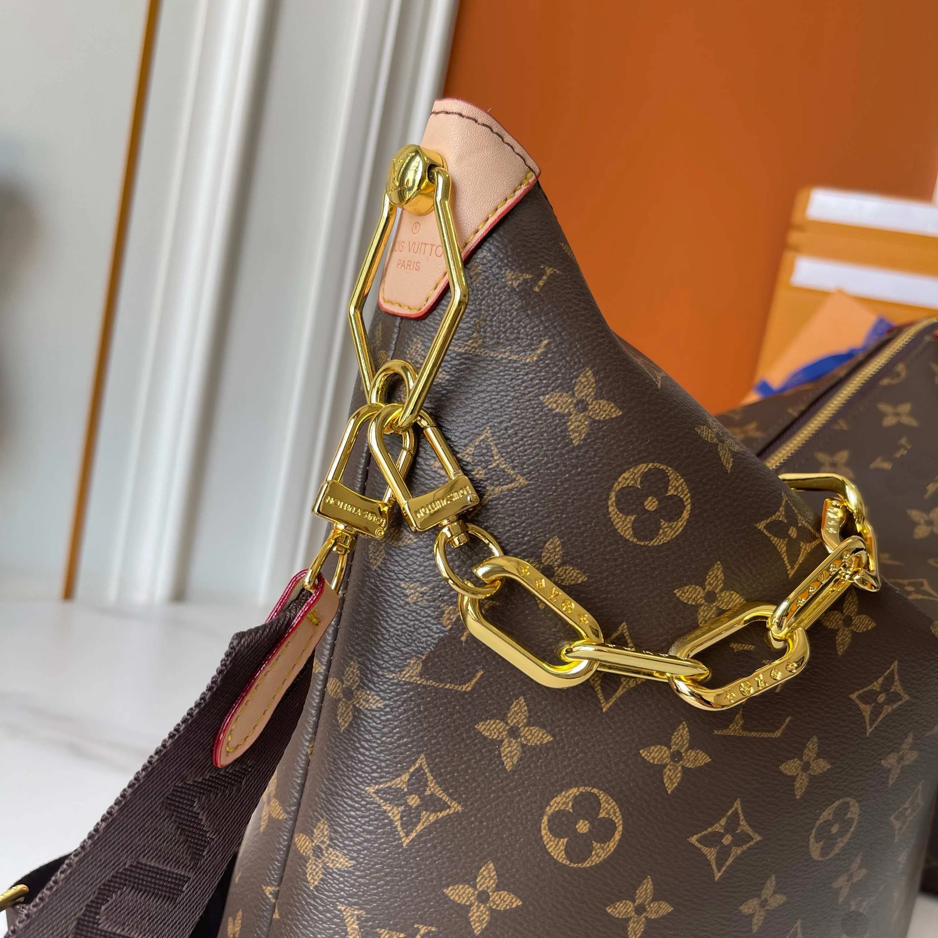 Louis Vuitton Handbag Wholesale Vendors Denim Leather Bucket Bag