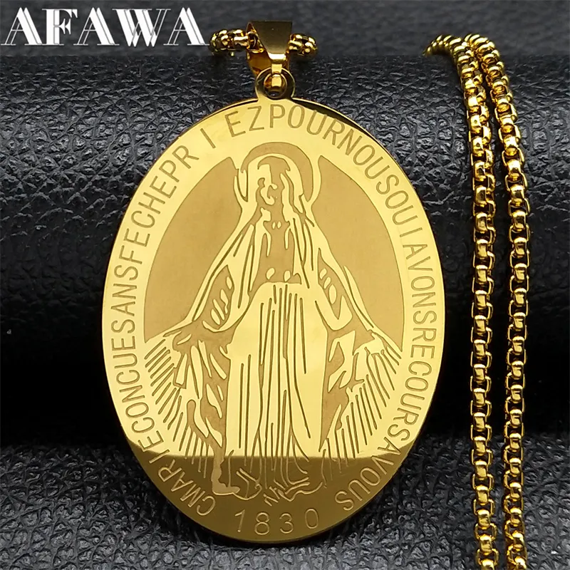 1830 Our Lady Of Miraculous Medal Necklace ... From Dh1100285003, $24.1 ...
