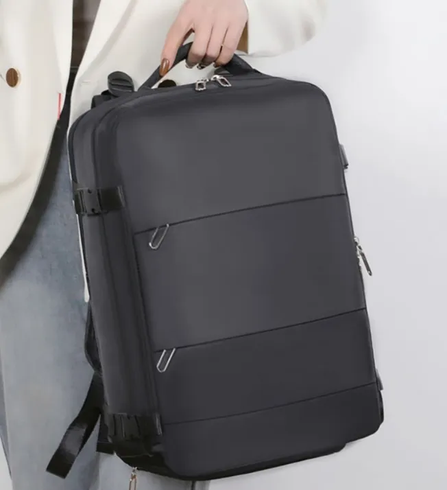 zh118882large Capacity Backpack Men Travel Outdoor Laptop BagOxford Solid High School Bags Teen College Free Shipping_voghion.com
