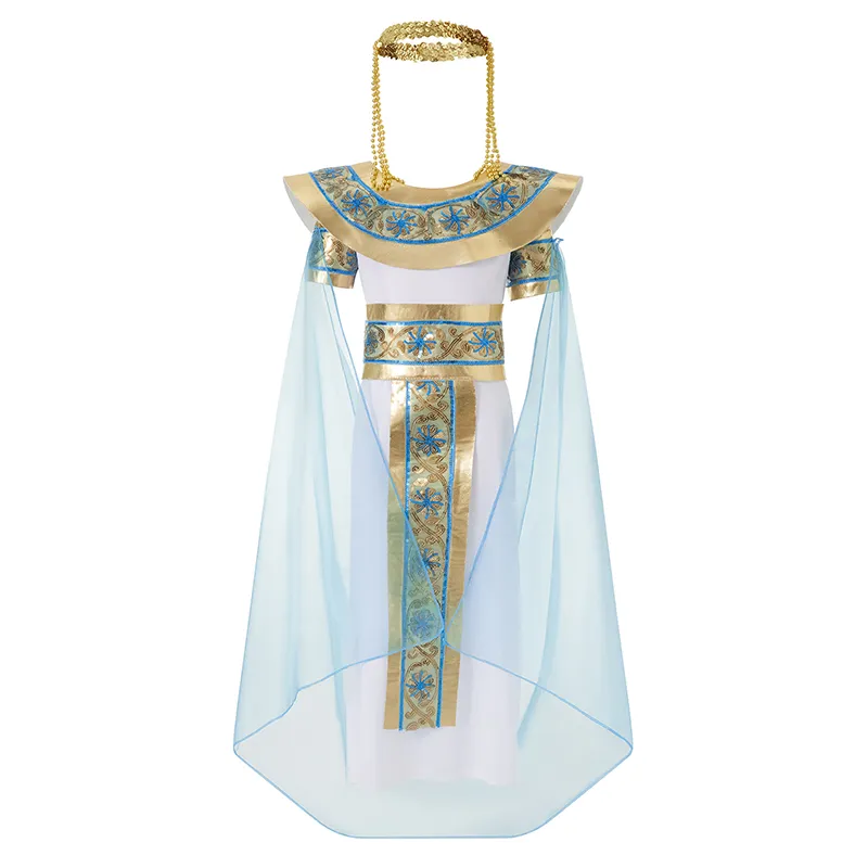 open lace back dress Black and Gold Long Egyptian Costume Dress