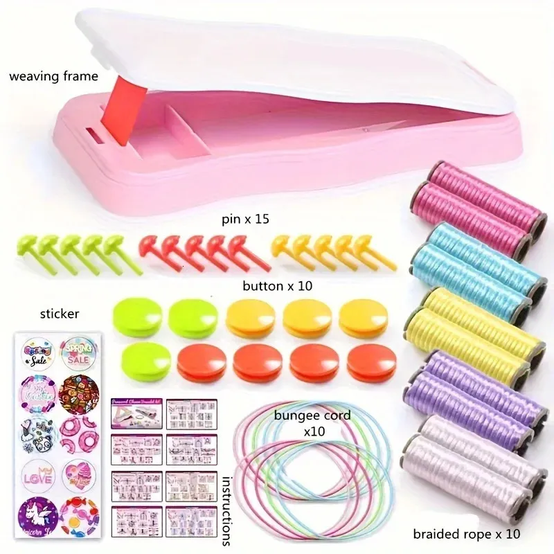 MUYAPAY Kit Para Hacer Pulseras De La Amistad Con Cuentas Y Letras – Juego Educativo Y Creativo Para Niñas De 5 A 10 Años, Regalo De Manualidades