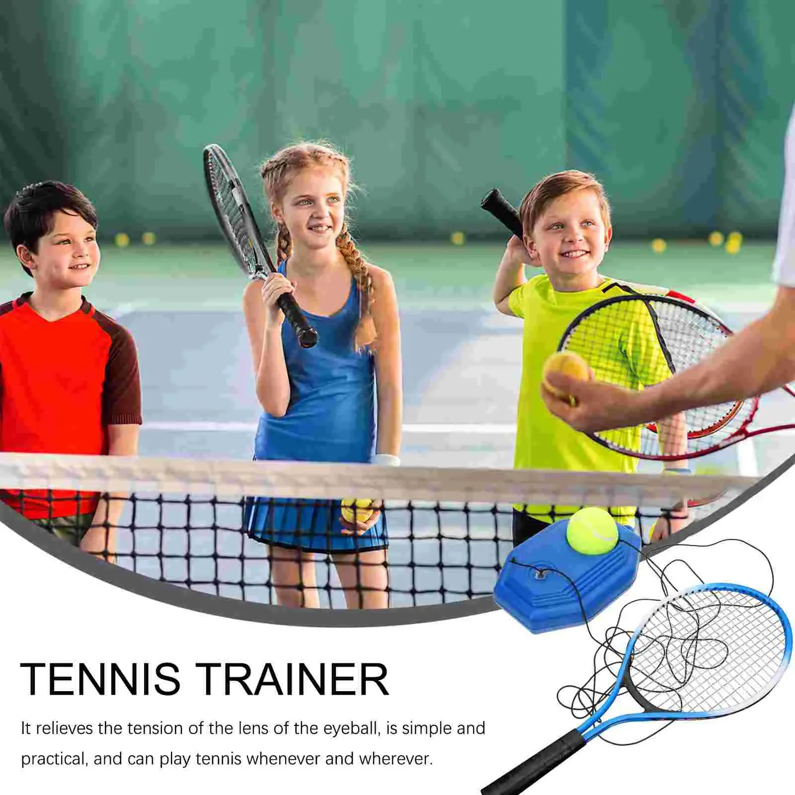 3-Pack Tennis Trainer Rebounder Ball With Elastic Rope – Solo Practice Tool – HJ9878-1240443